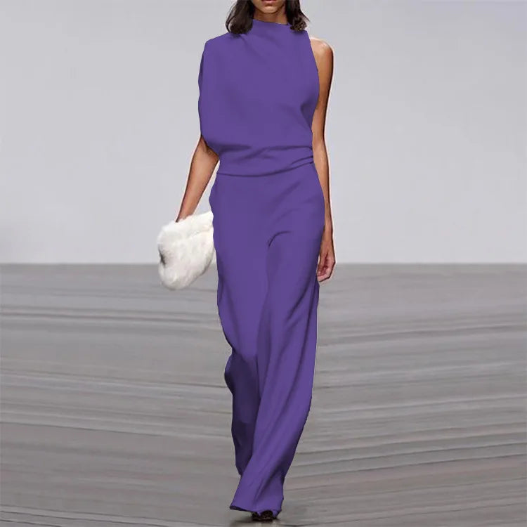 Clara - Combinaison asymétrique moderne au style affirmé