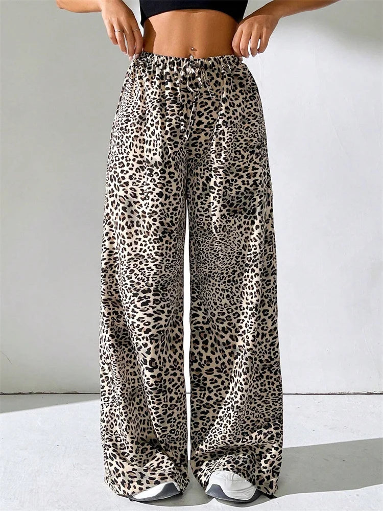Elvy Paris™ | Pantalon Large Léopard