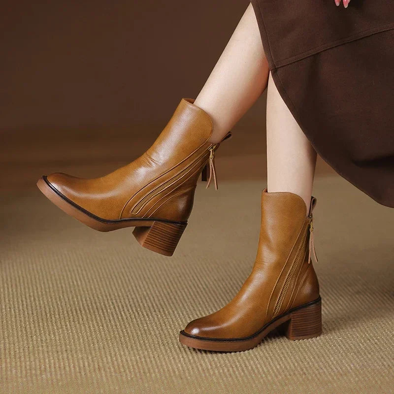 Elvy Paris™ - Bottes en cuir premium