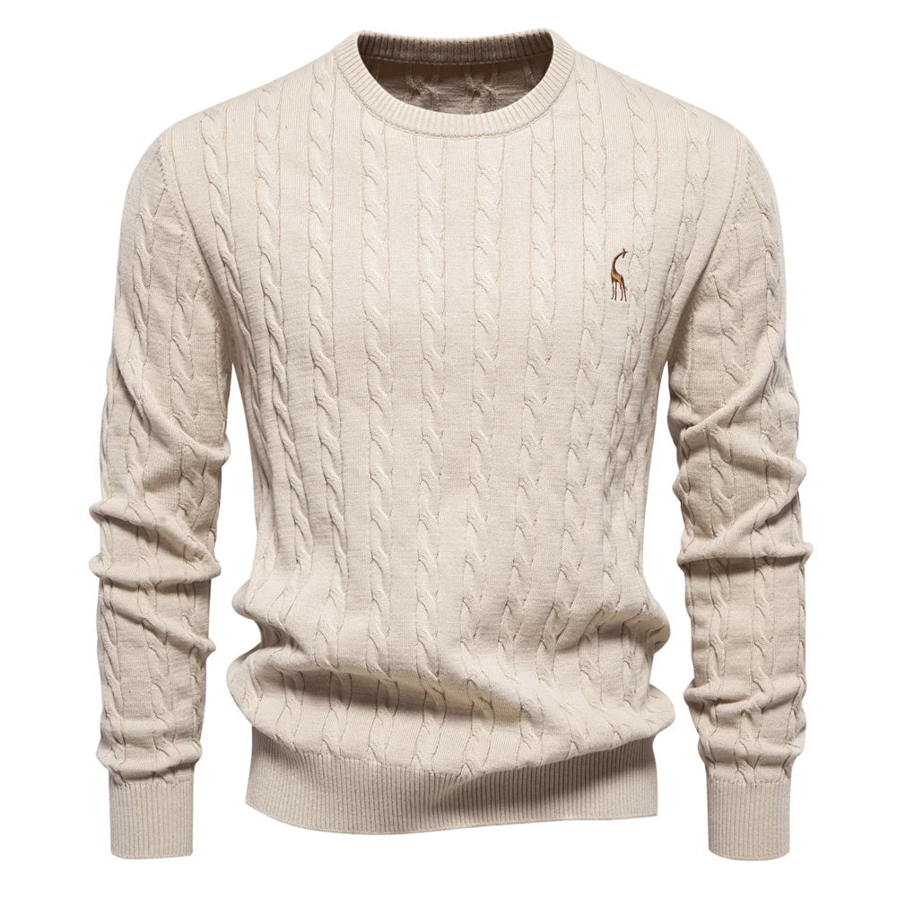 Elvy Paris | Pull Torsadé Classique en Maille