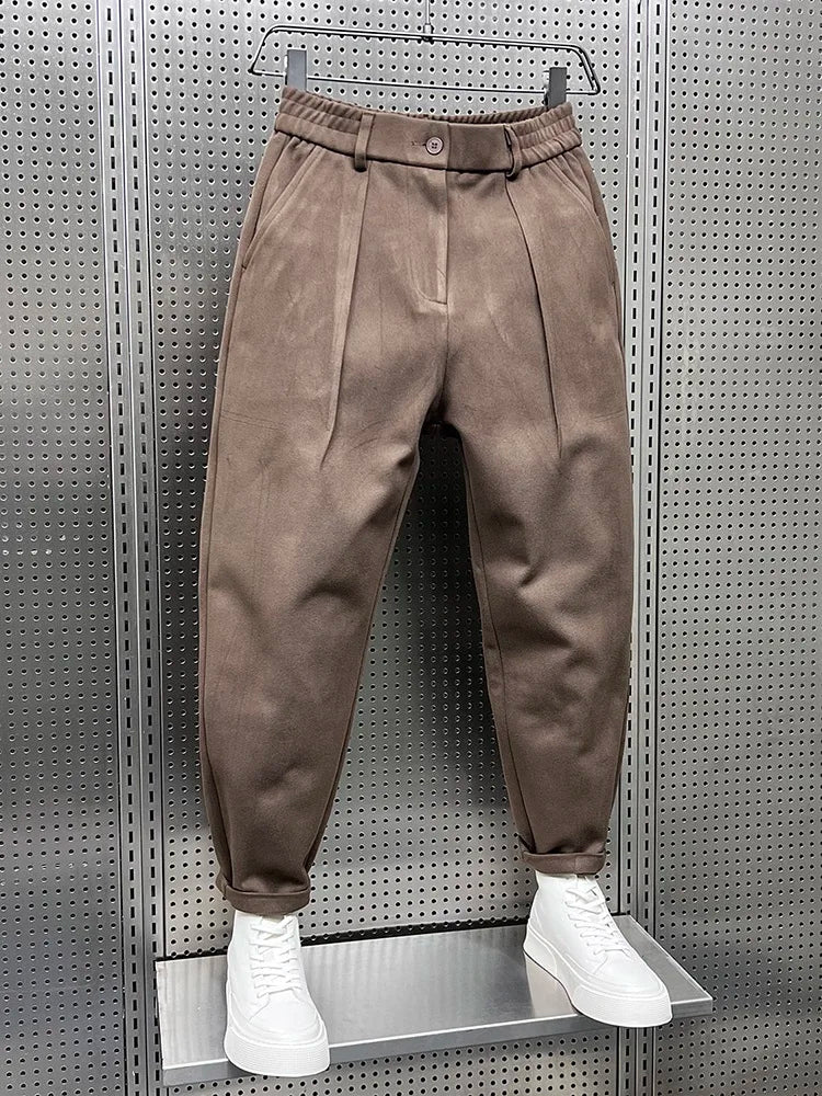Pantalon Élégance Structurée en Polyester – Confort et Style Réunis