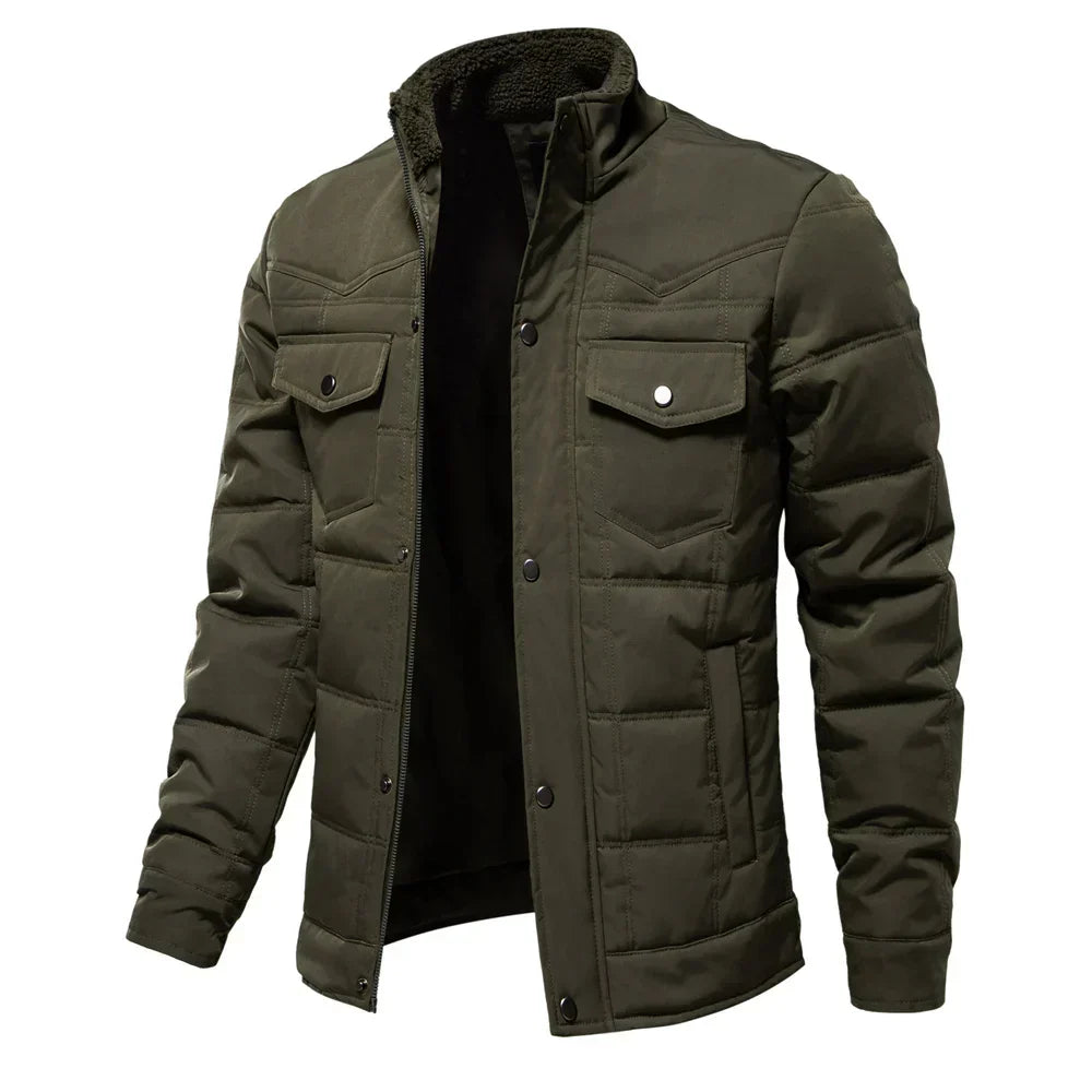 Elvy Paris™ | Manteau d'Hiver Chaud avec Poches Poitrine