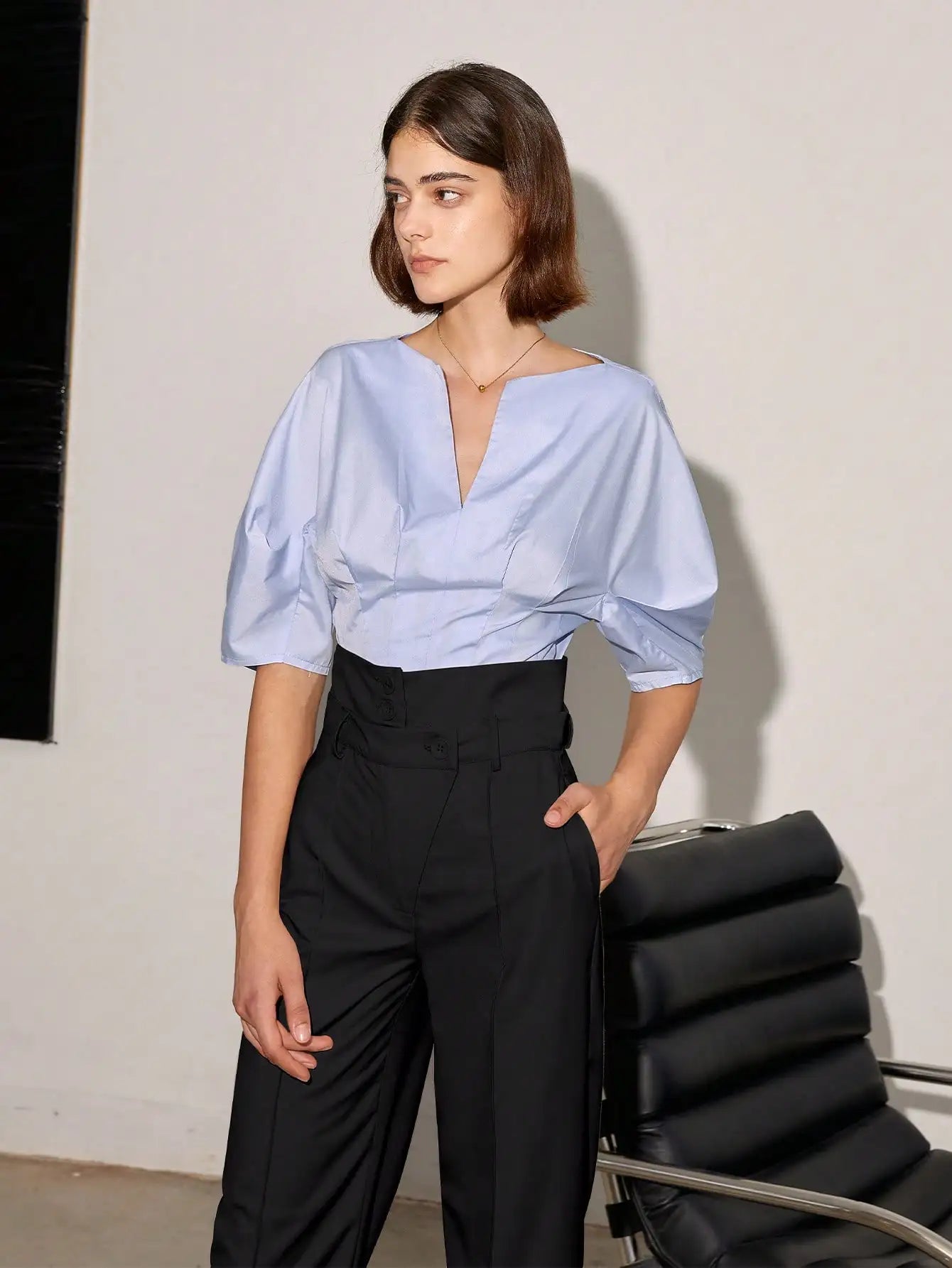 Elvy Paris | Pantalon taille haute – Élégance structurée