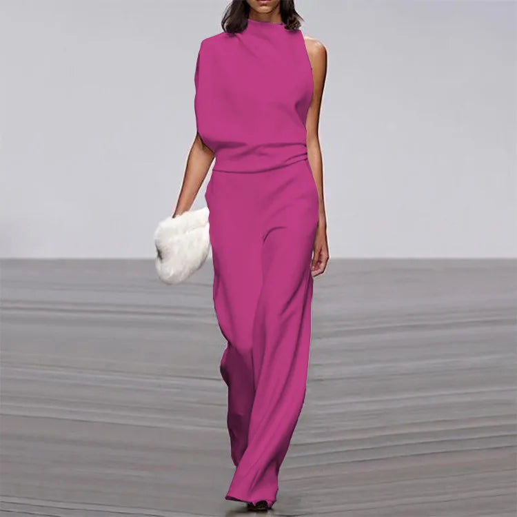 Clara - Combinaison asymétrique moderne au style affirmé