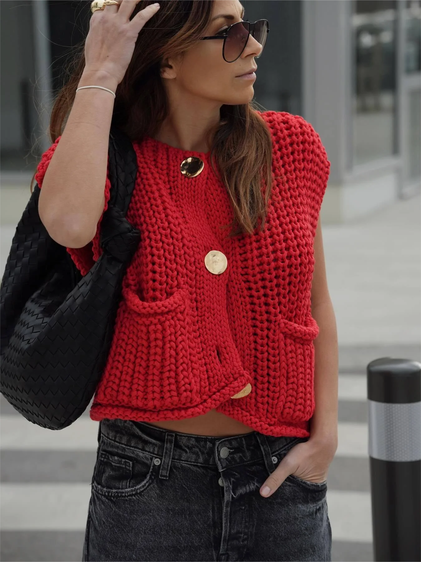 Elvy Paris | Gilet Tricoté Élégance Bohème