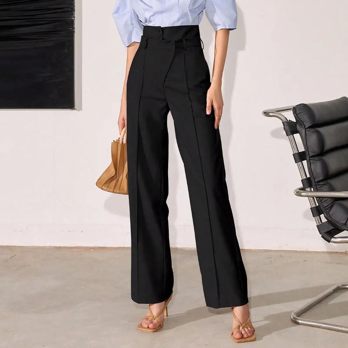 Elvy Paris | Pantalon taille haute – Élégance structurée