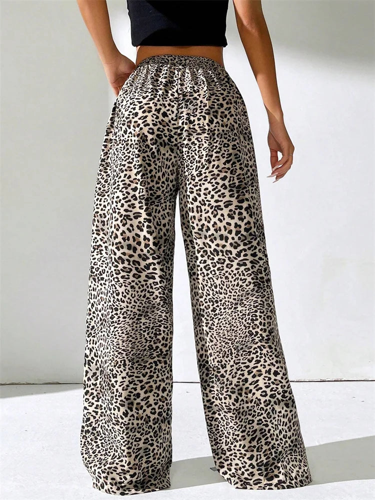 Elvy Paris™ | Pantalon Large Léopard