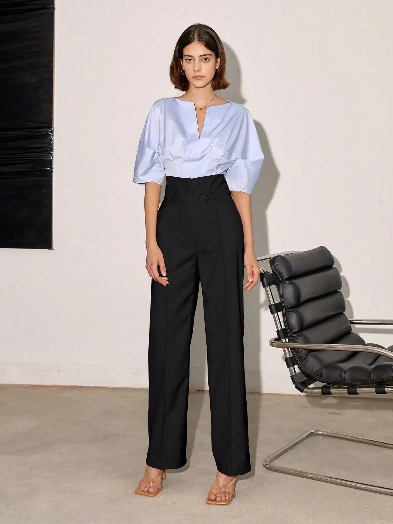 Elvy Paris | Pantalon taille haute – Élégance structurée