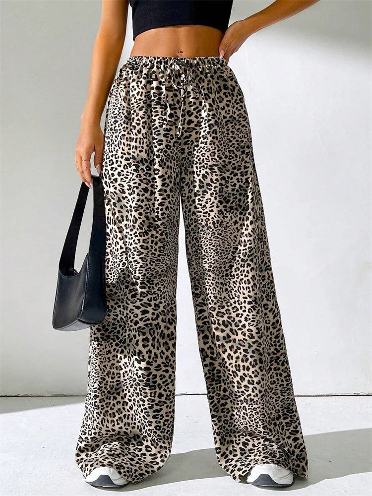 Elvy Paris™ | Pantalon Large Léopard