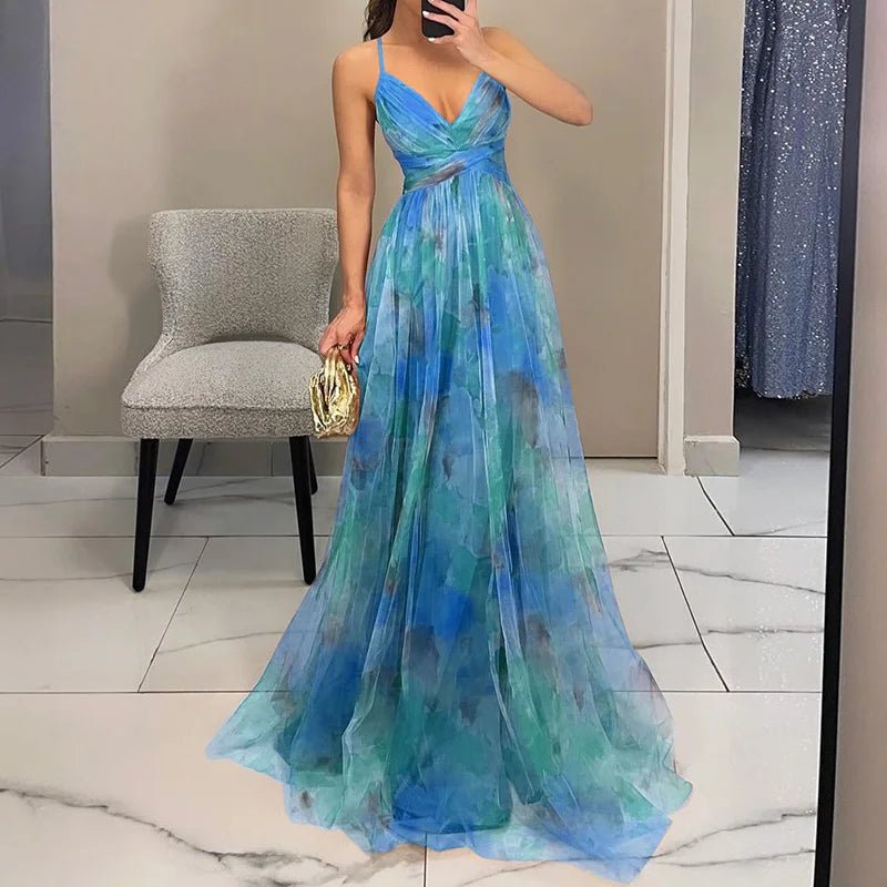 Giselle - Maxi-robe Envoûtante avec Imprimé Floral