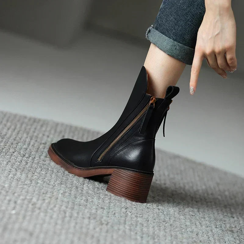 Elvy Paris™ - Bottes en cuir premium