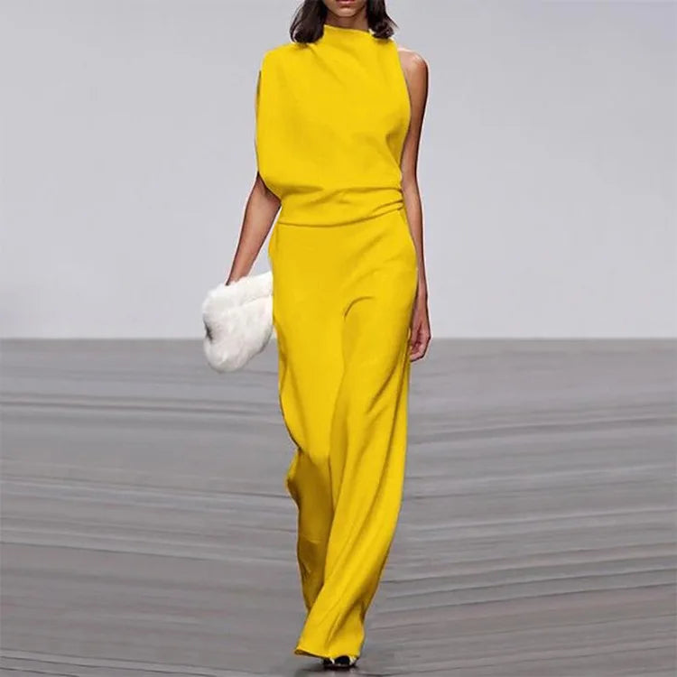 Clara - Combinaison asymétrique moderne au style affirmé