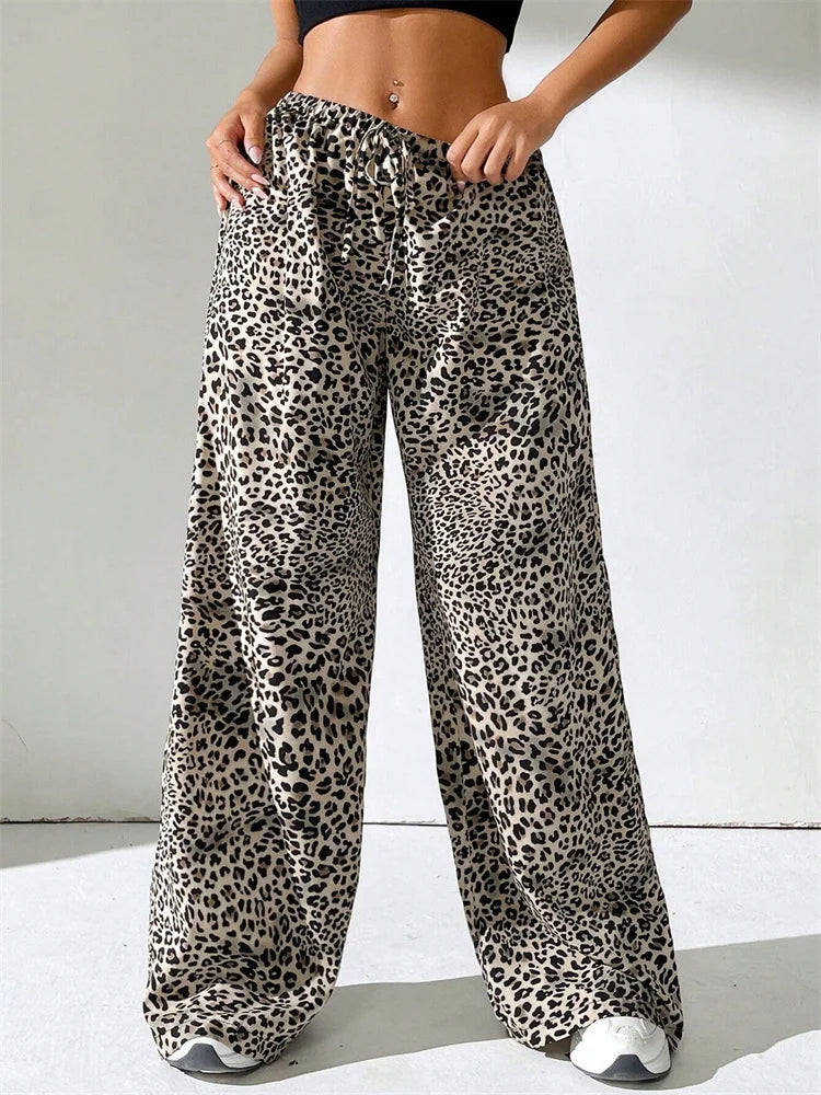 Elvy Paris™ | Pantalon Large Léopard