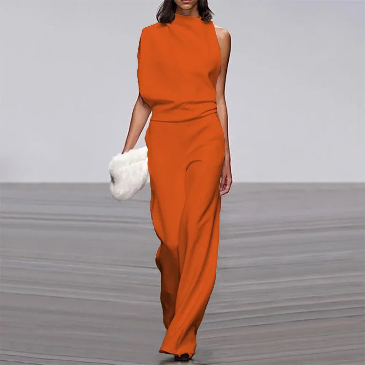 Clara - Combinaison asymétrique moderne au style affirmé