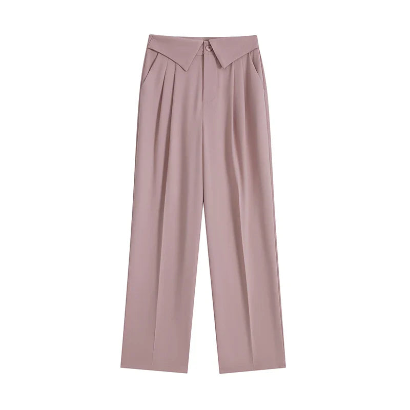 Elvy Paris™ | Pantalon Évasé Élégance Structurée