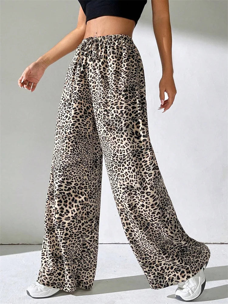 Elvy Paris™ | Pantalon Large Léopard