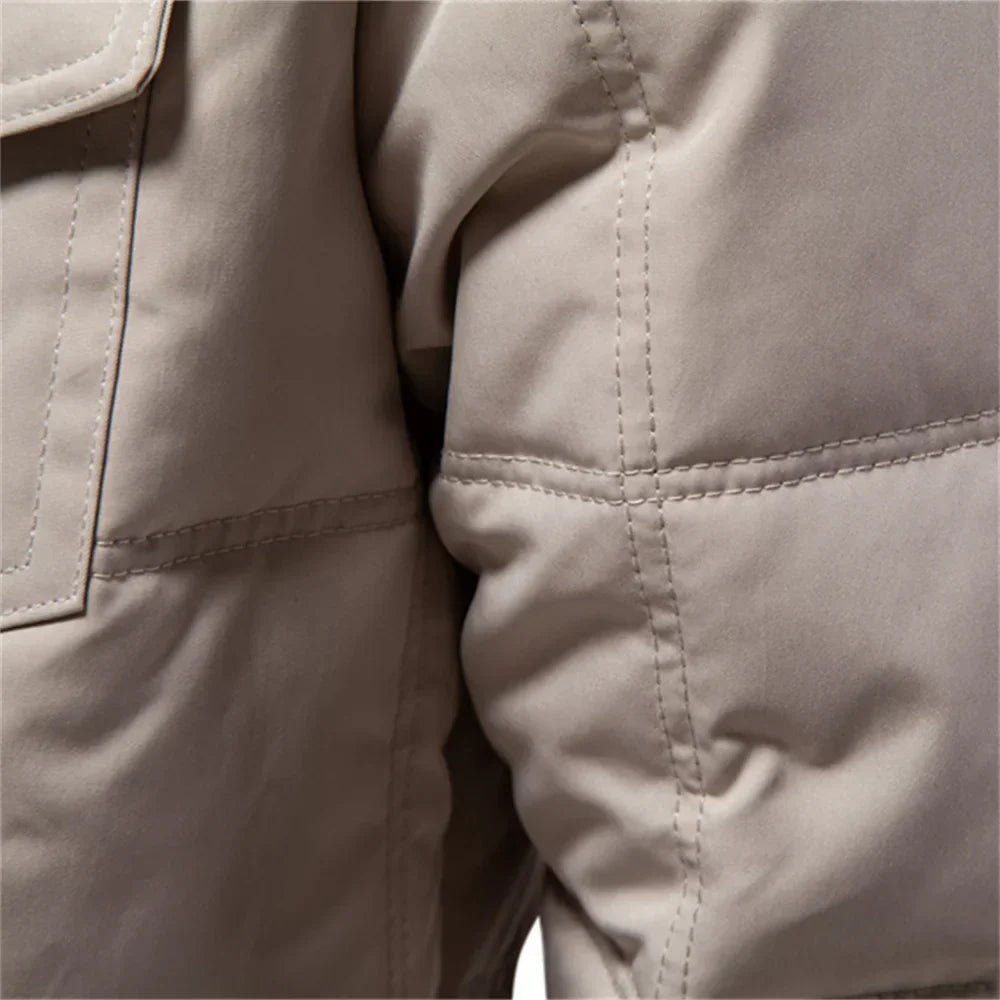 Elvy Paris™ | Manteau d'Hiver Chaud avec Poches Poitrine