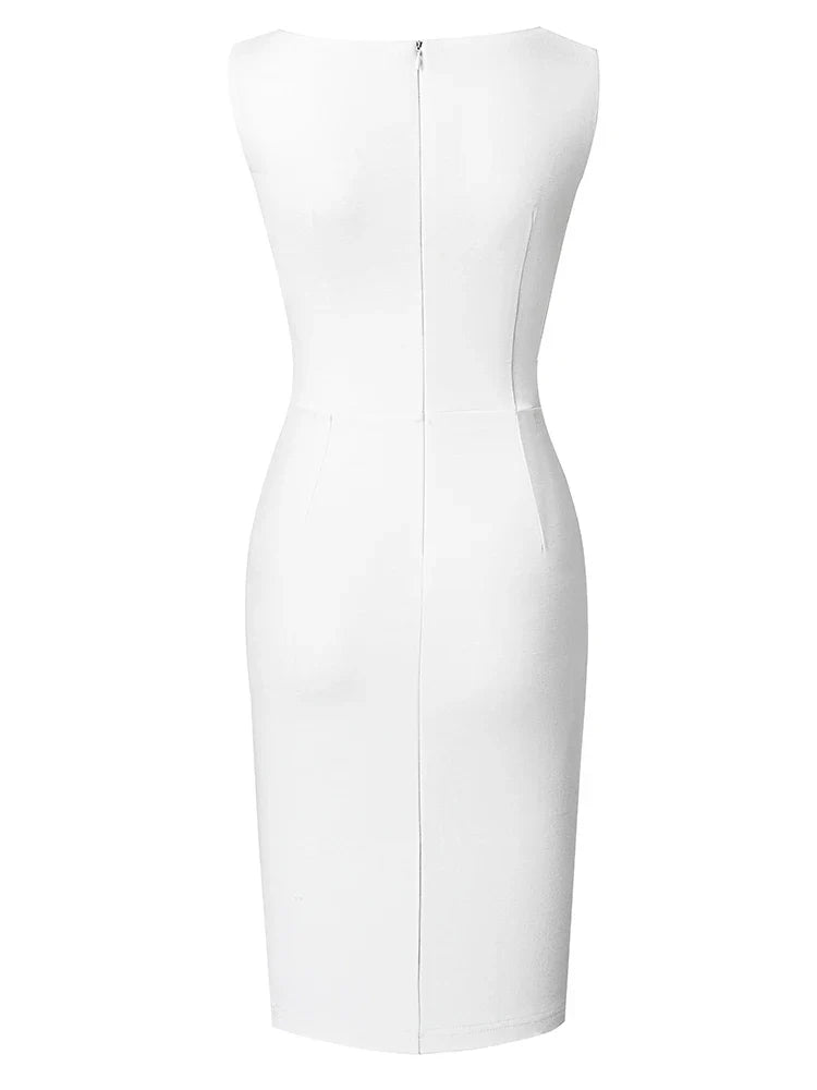 Camille - Robe blanche élégante