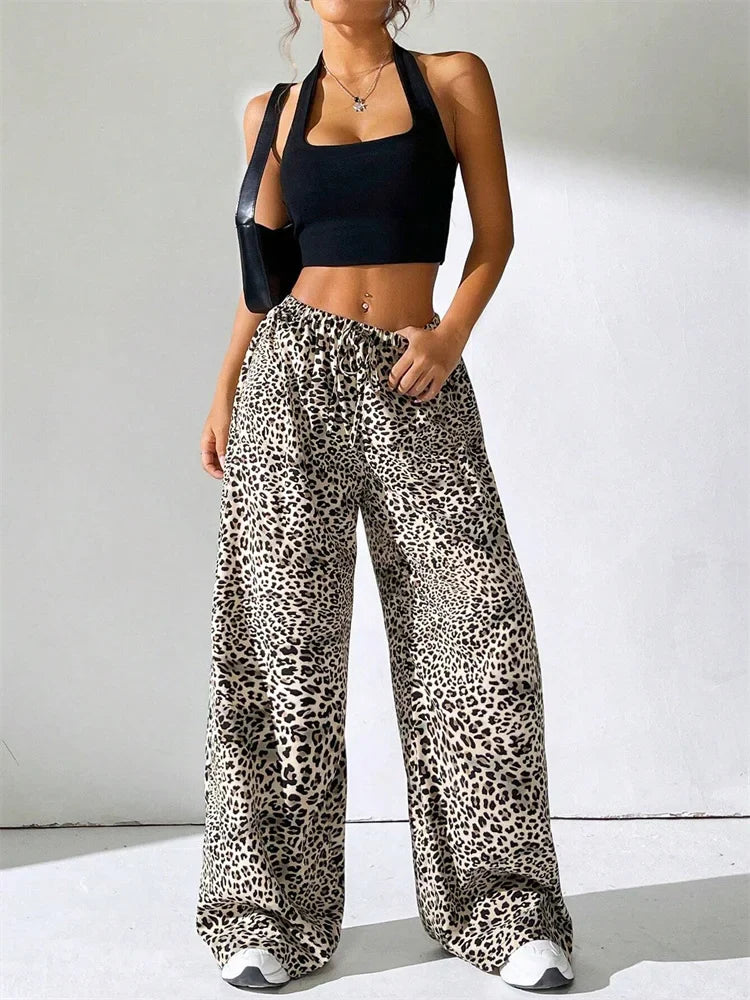Elvy Paris™ | Pantalon Large Léopard