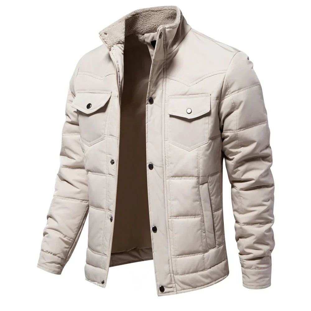 Elvy Paris™ | Manteau d'Hiver Chaud avec Poches Poitrine