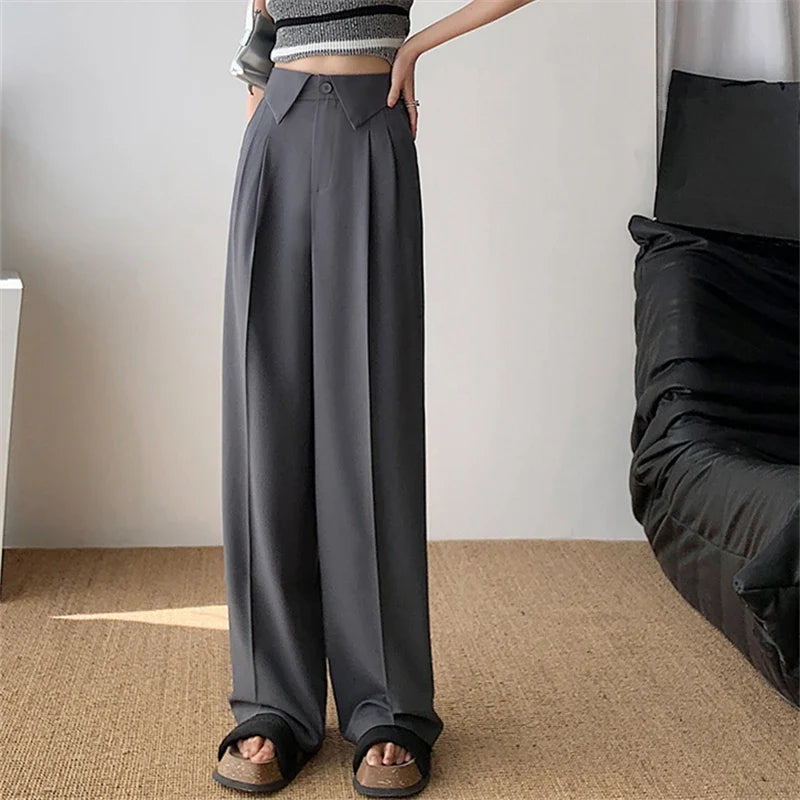 Elvy Paris™ | Pantalon Évasé Élégance Structurée