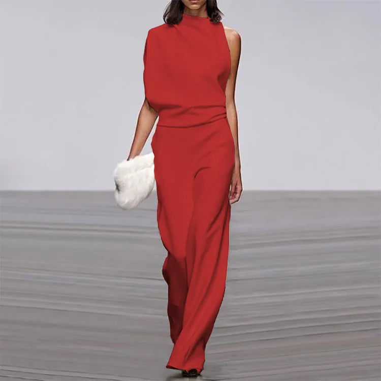 Clara - Combinaison asymétrique moderne au style affirmé
