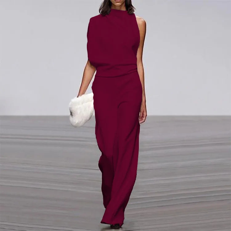 Clara - Combinaison asymétrique moderne au style affirmé