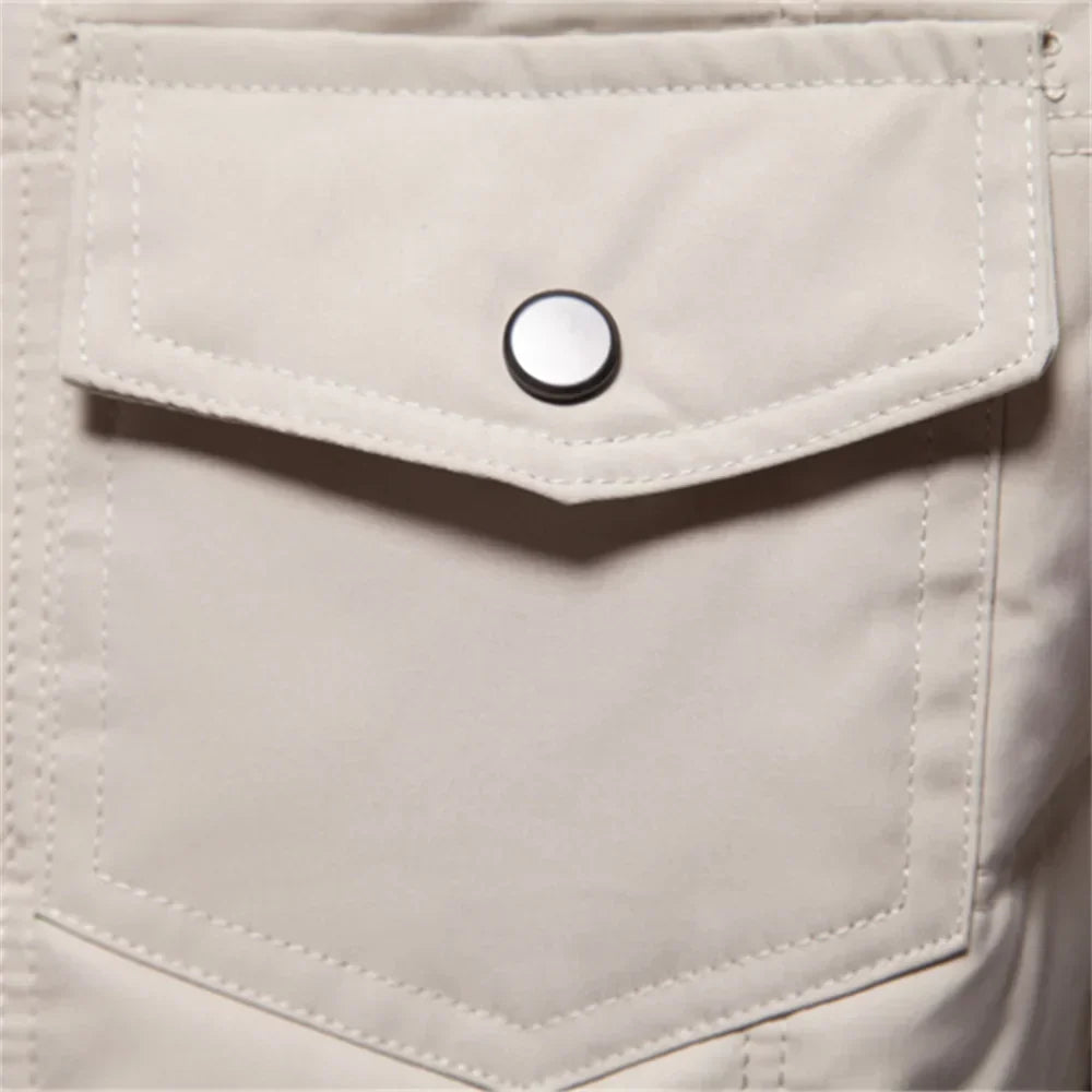 Elvy Paris™ | Manteau d'Hiver Chaud avec Poches Poitrine