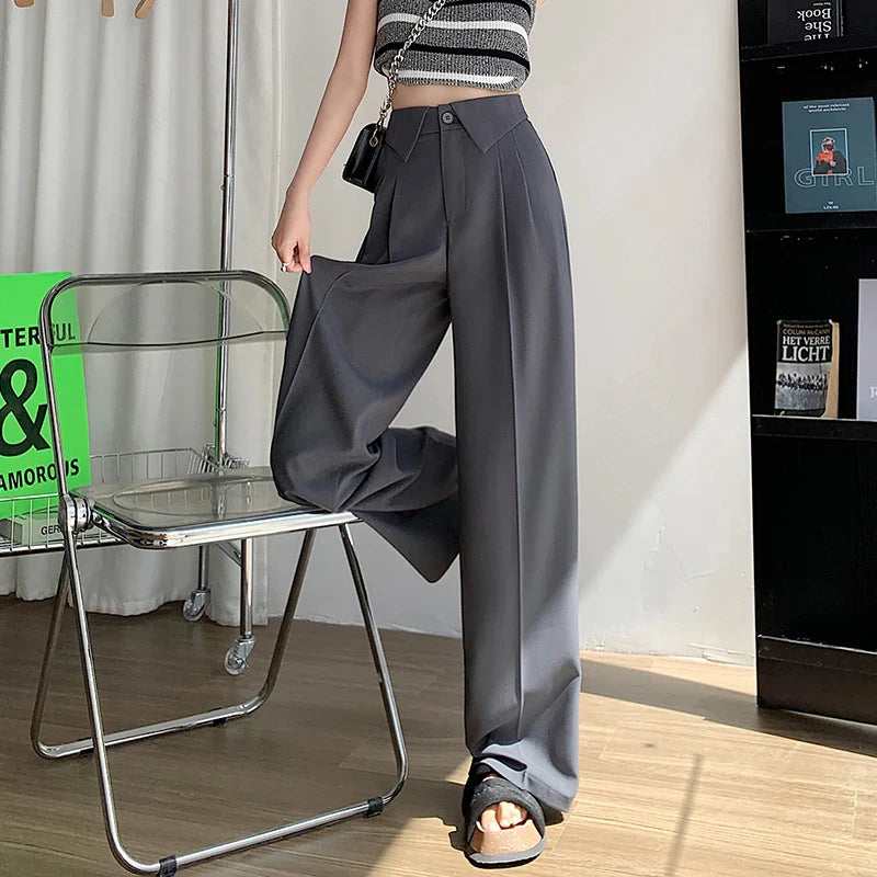 Elvy Paris™ | Pantalon Évasé Élégance Structurée