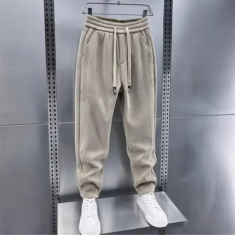 Elvy Paris™ - Pantalon Style Tendance Côtelé