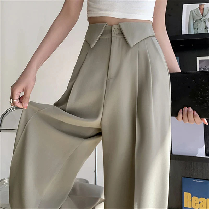 Elvy Paris™ | Pantalon Évasé Élégance Structurée