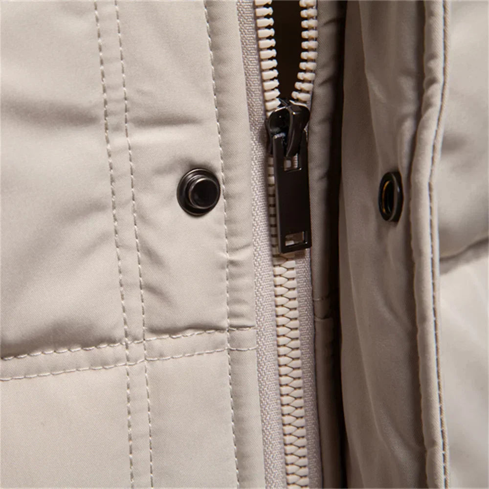 Elvy Paris™ | Manteau d'Hiver Chaud avec Poches Poitrine