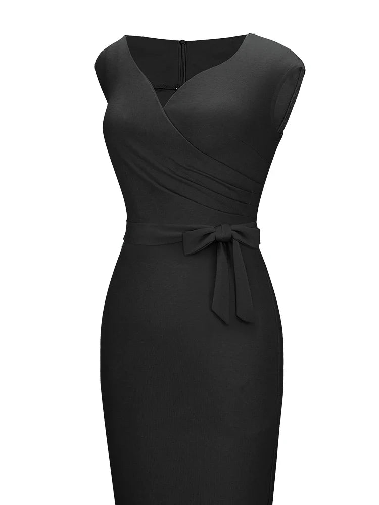 Aurélie - Robe portefeuille cintrée élégante