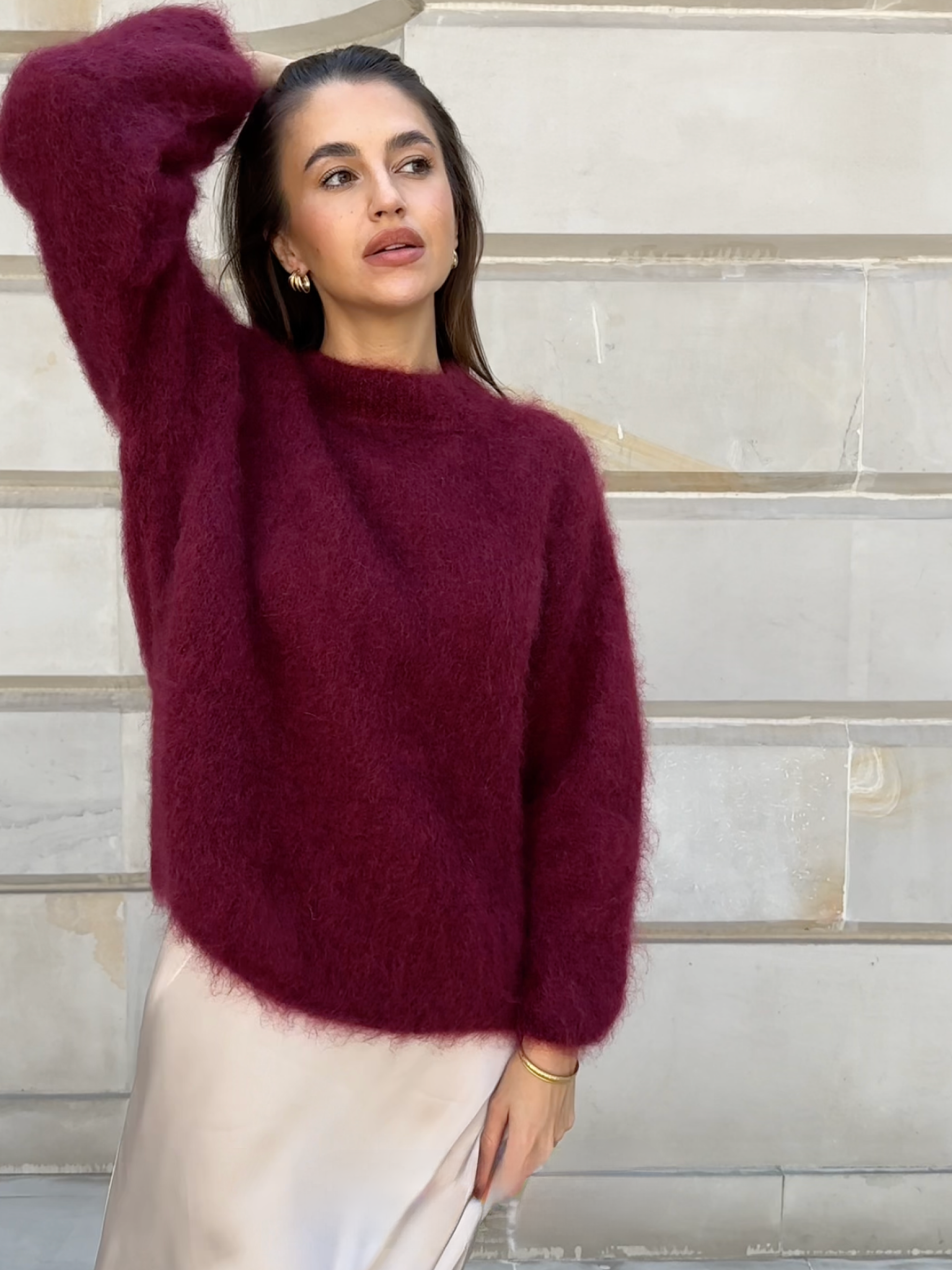 Elvy Paris™ | Pull Col Rond en Mohair