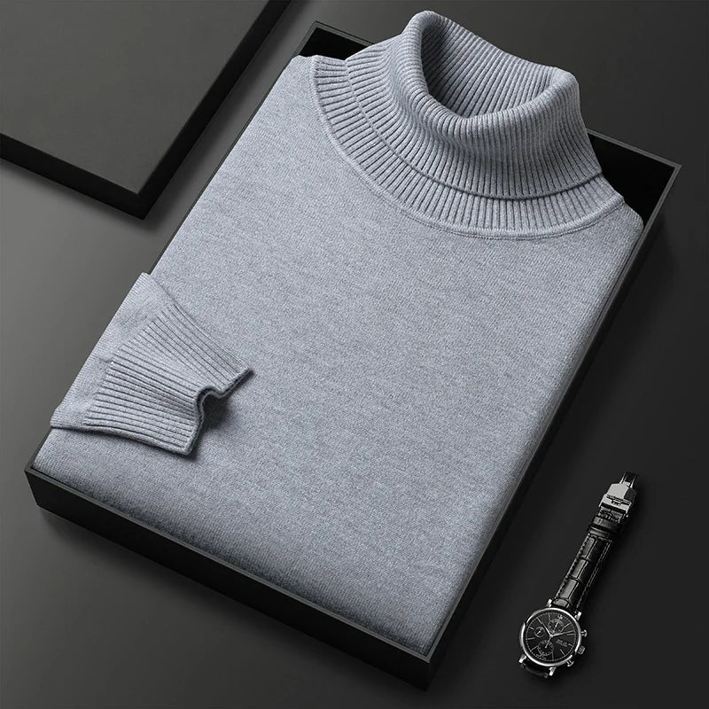Elvy Paris™ | Pull Col Roulé en Cachemire de Luxe