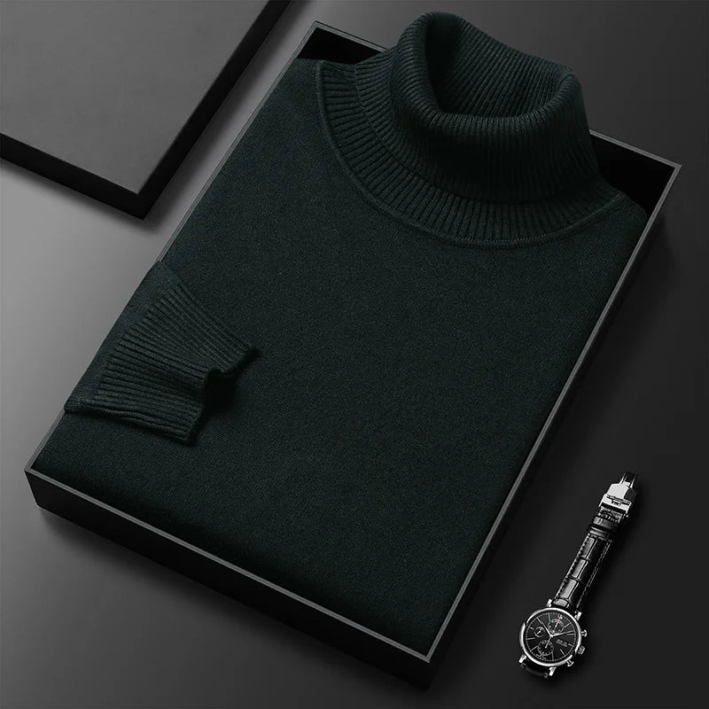 Elvy Paris™ | Pull Col Roulé en Cachemire de Luxe