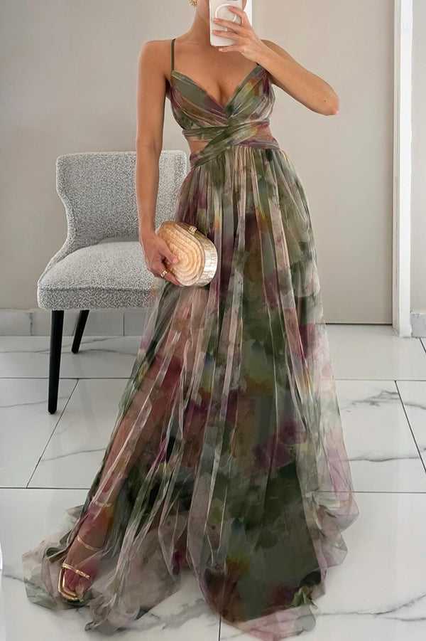 Giselle - Maxi-robe Envoûtante avec Imprimé Floral