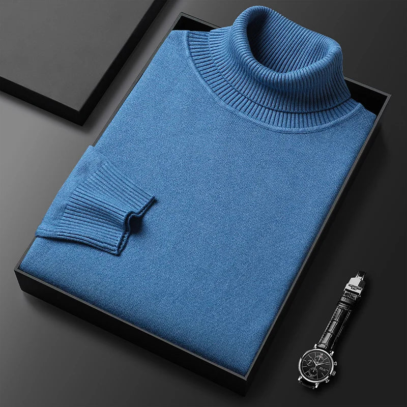 Elvy Paris™ | Pull Col Roulé en Cachemire de Luxe