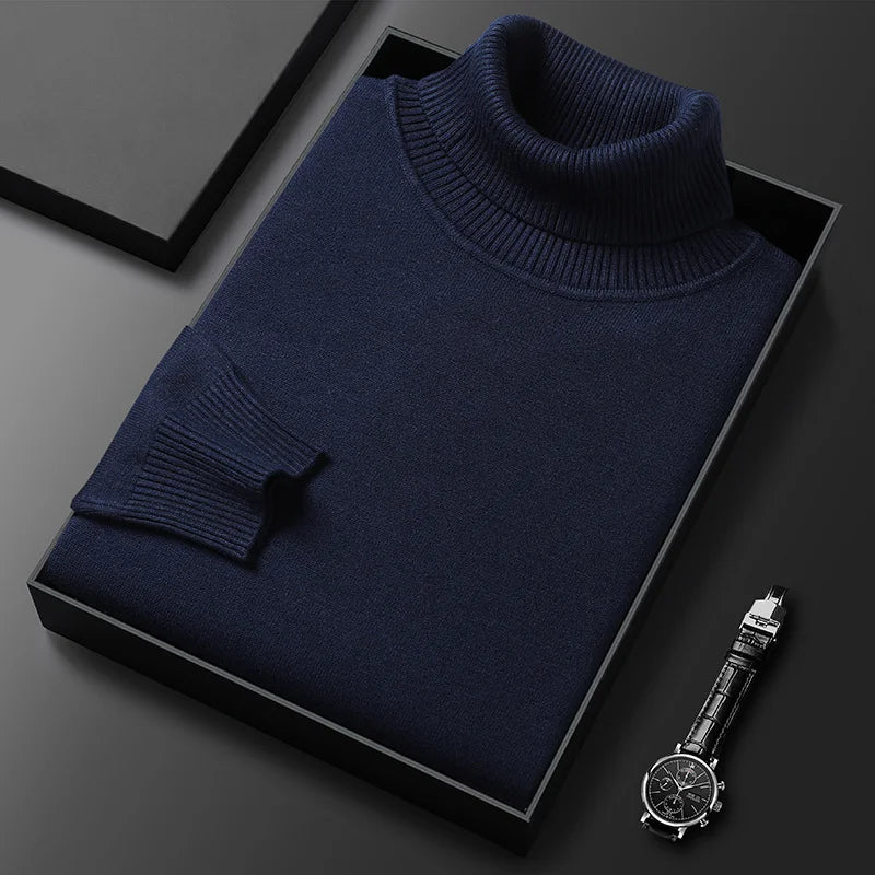 Elvy Paris™ | Pull Col Roulé en Cachemire de Luxe