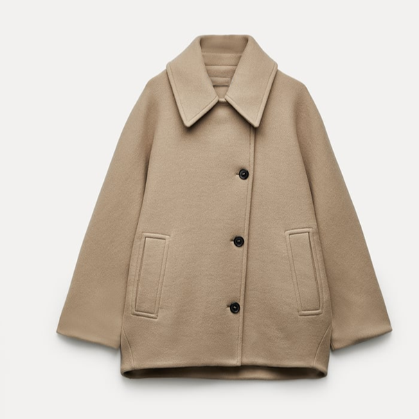 Elvy Paris™ | Manteau en laine oversize