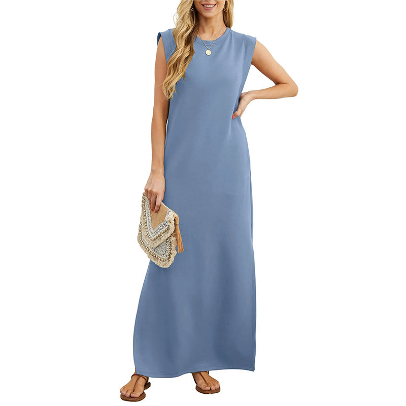 Emma - Robe longue fluide anti-pli