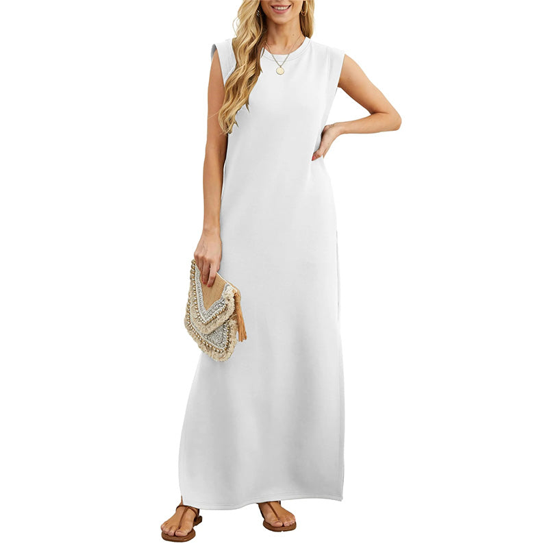 Emma - Robe longue fluide anti-pli