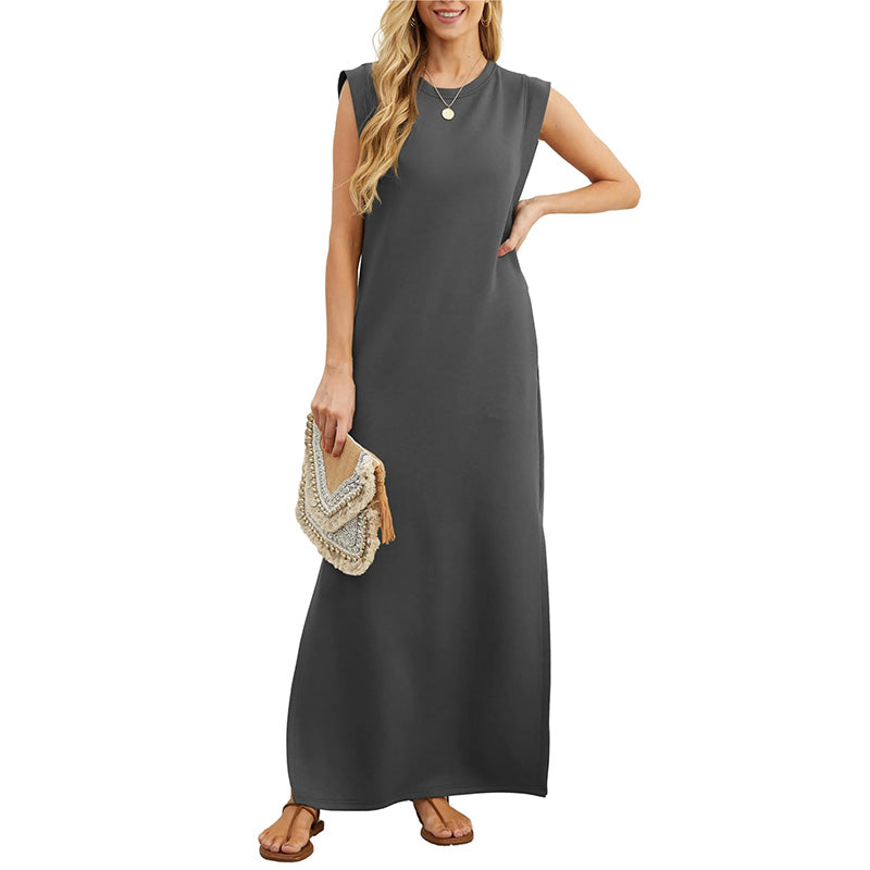 Emma - Robe longue fluide anti-pli