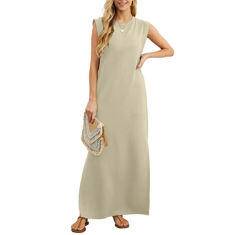 Emma - Robe longue fluide anti-pli