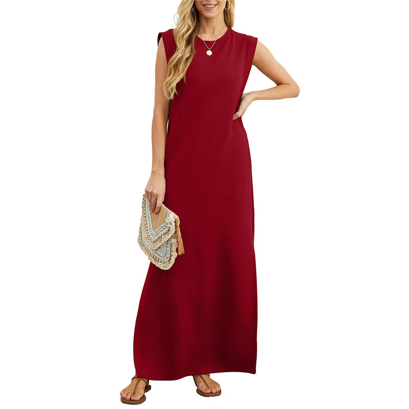 Emma - Robe longue fluide anti-pli