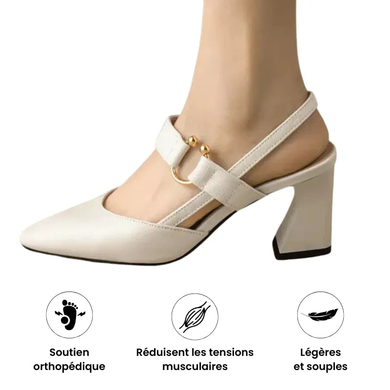 Divina - Chaussures à talons à confort orthopédique pour femme