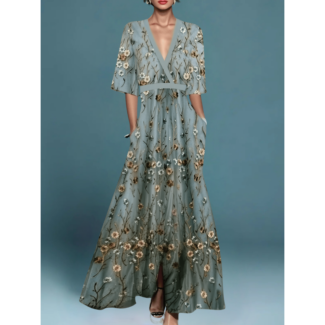 Osenda - Robe longue élégante et fleurie