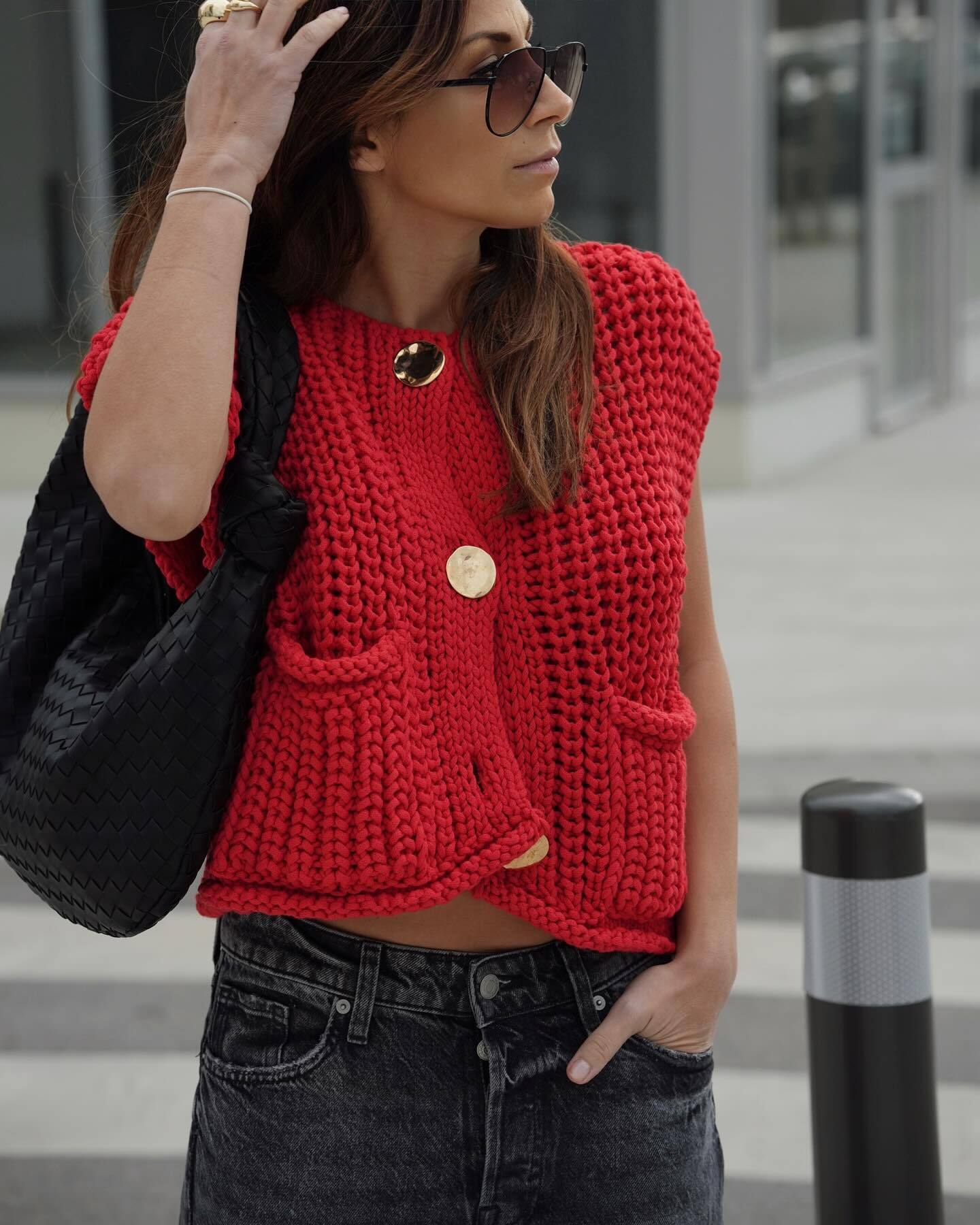 Elvy Paris™ | Gilet style tricoté