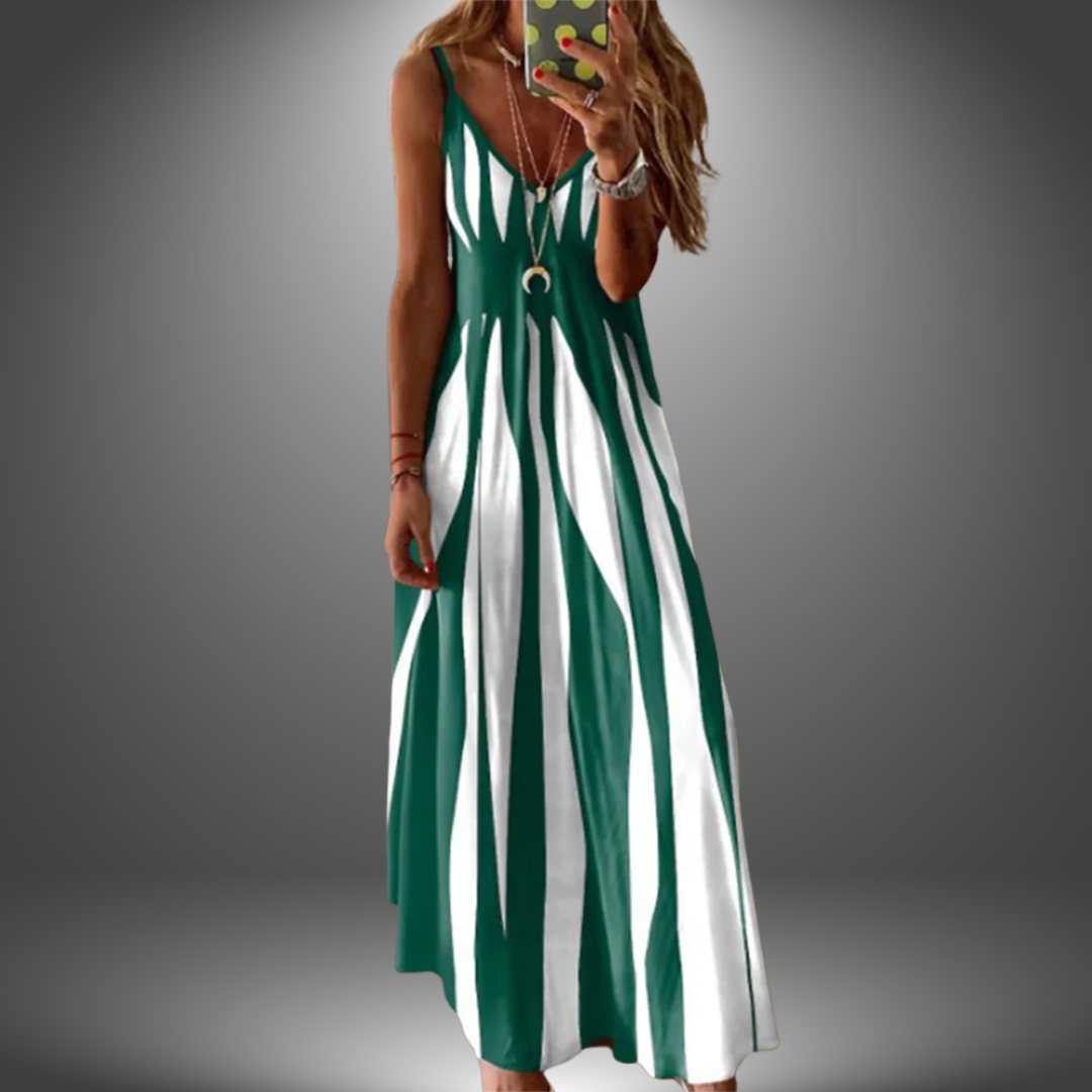 Angela - Robe longue décontractée faite à la main