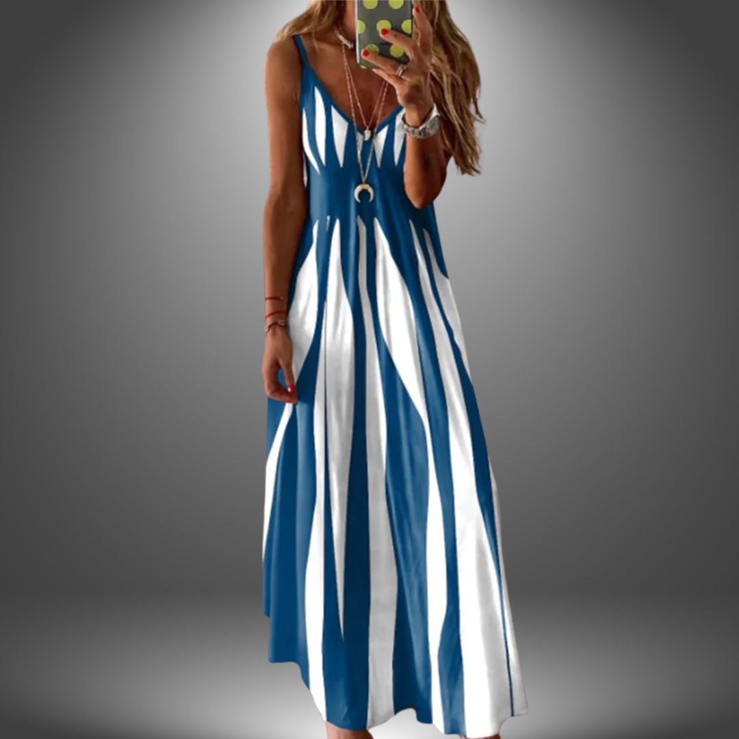 Angela - Robe longue décontractée faite à la main
